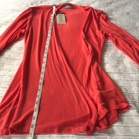 NWT Francesca’s Coral Cardigan - Picture 6 of 6